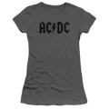 AC/DC Worn Logo - Juniors T-Shirt Hoodie, Sweatshirt | ZylaModa.com