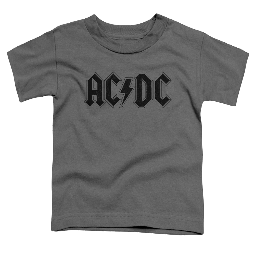 AC/DC Worn Logo - Kid's T-Shirt (Ages 4-7) Hoodie, Sweatshirt | ZylaModa.com