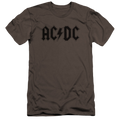 AC/DC Worn Logo - Men's Premium Slim Fit T-Shirt Hoodie, Sweatshirt | ZylaModa.com