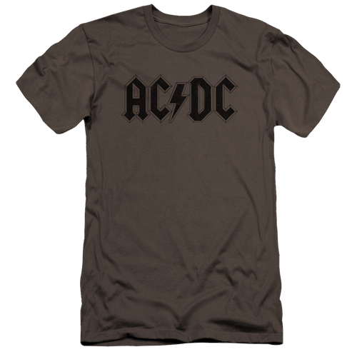 AC/DC Worn Logo - Men's Premium Slim Fit T-Shirt Hoodie, Sweatshirt | ZylaModa.com