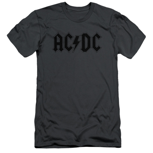 AC/DC Worn Logo - Men's Slim Fit T-Shirt Hoodie, Sweatshirt | ZylaModa.com