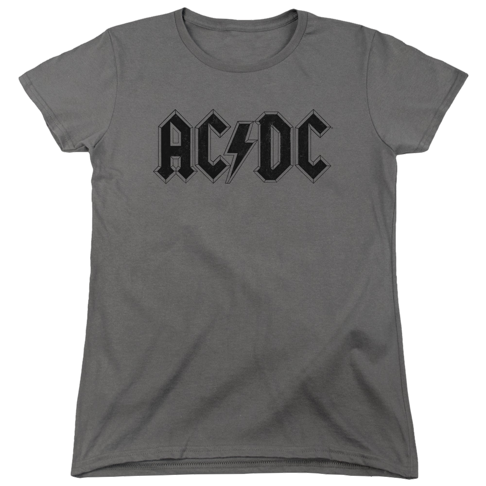 AC/DC Worn Logo - Women's T-Shirt Hoodie, Sweatshirt | ZylaModa.com