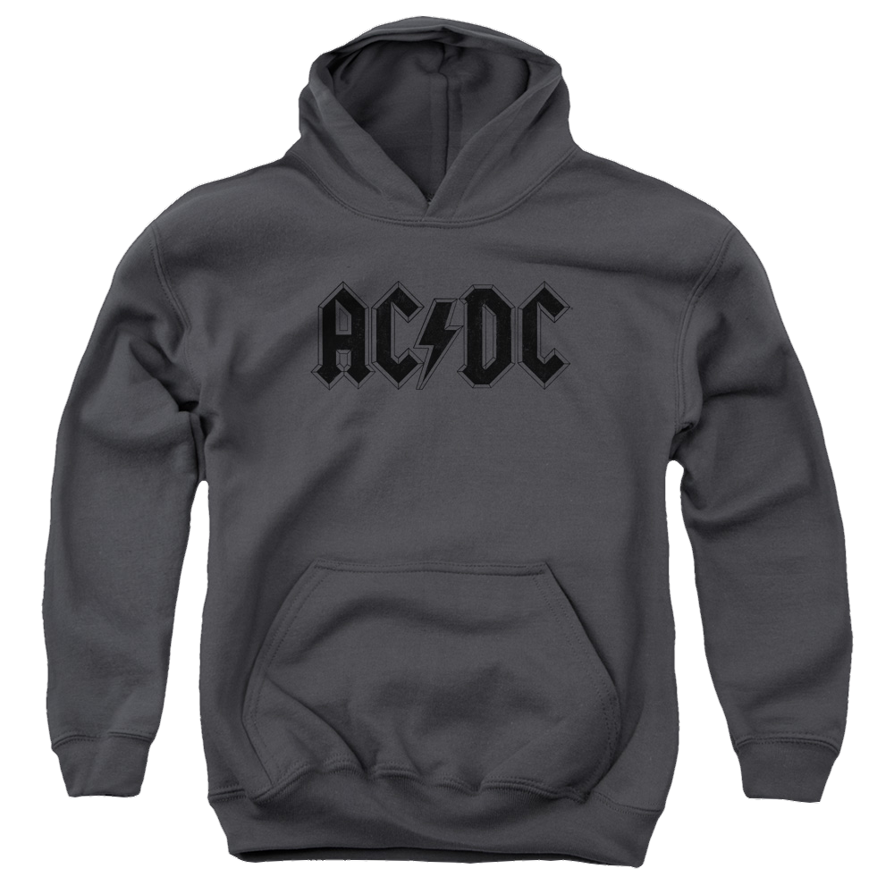 AC/DC Worn Logo - Youth Hoodie (Ages 8-12) T-Shirts, Sweatshirt | ZylaModa.com