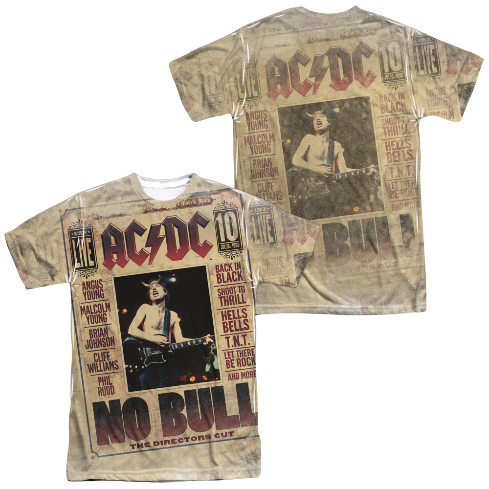 AC/DC No Bull Men's All Over Print T-Shirt Hoodie, Sweatshirt | ZylaModa.com