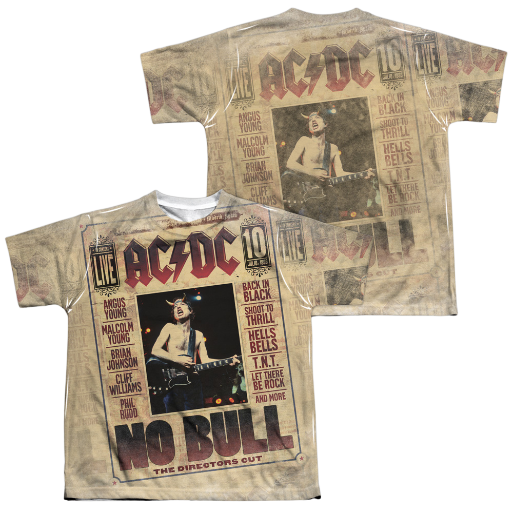 AC/DC No Bull - Youth All-Over Print T-Shirt (Ages 8-12) Hoodie, Sweatshirt | ZylaModa.com