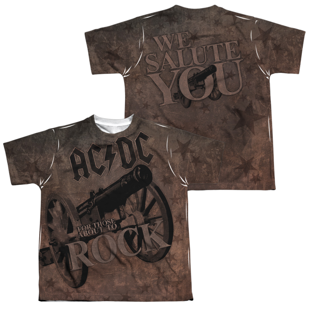 AC/DC We Salute You - Youth All-Over Print T-Shirt (Ages 8-12) Hoodie, Sweatshirt | ZylaModa.com