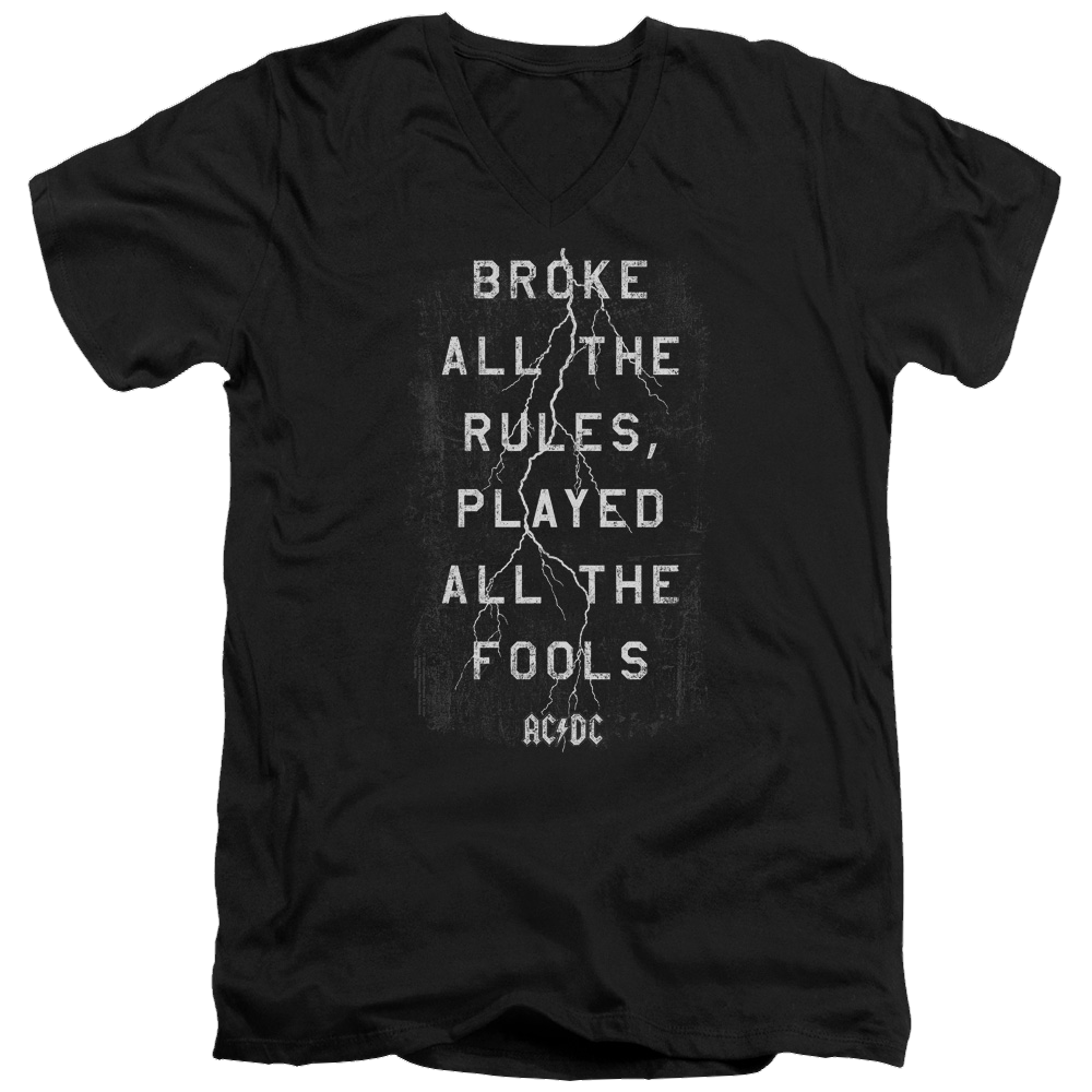 AC/DC Struck - Men's V-Neck T-Shirt Hoodie, Sweatshirt | ZylaModa.com