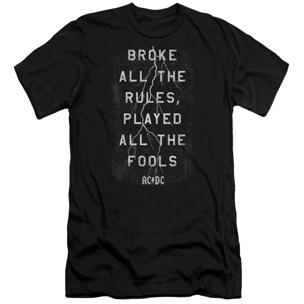 AC/DC Struck - Men's Premium Slim Fit T-Shirt Hoodie, Sweatshirt | ZylaModa.com