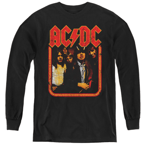 Acdc Group Distressed - Youth Long Sleeve T-Shirt Hoodie, Sweatshirt | ZylaModa.com