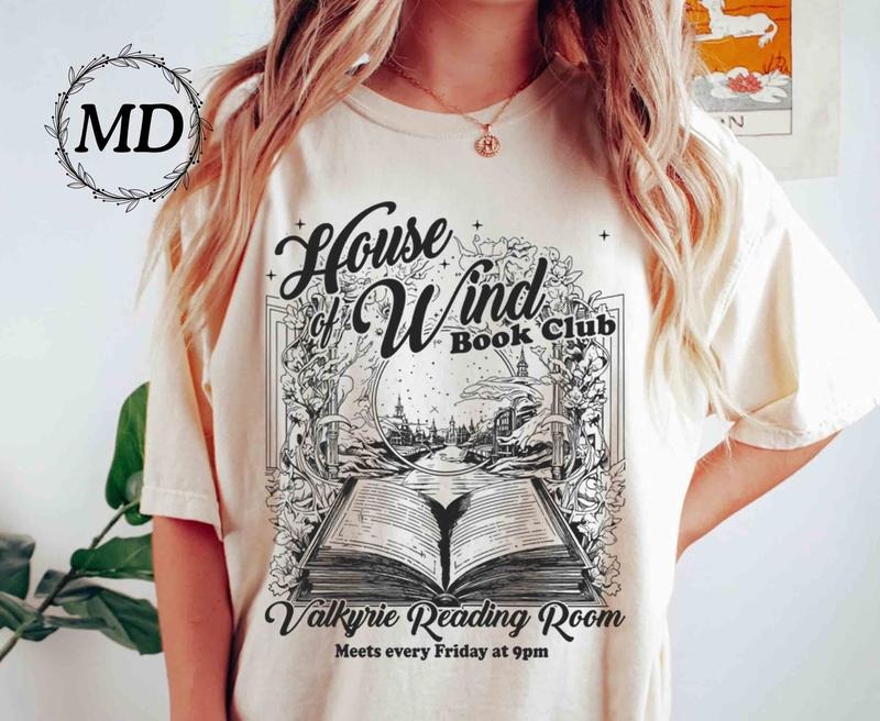 ACOTAR House of Wind Book Club tshirt, ACOTAR The Night Court Shirt, Sarah J Maas Throne of Glass, Valkyrie Reading Room,...