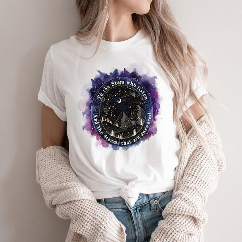 ACOTAR To The Stars Who Listen And The Dream That Are Answered TShirt, You Do Not Yield T-shirt, Thrones Of Glass Shirt,...