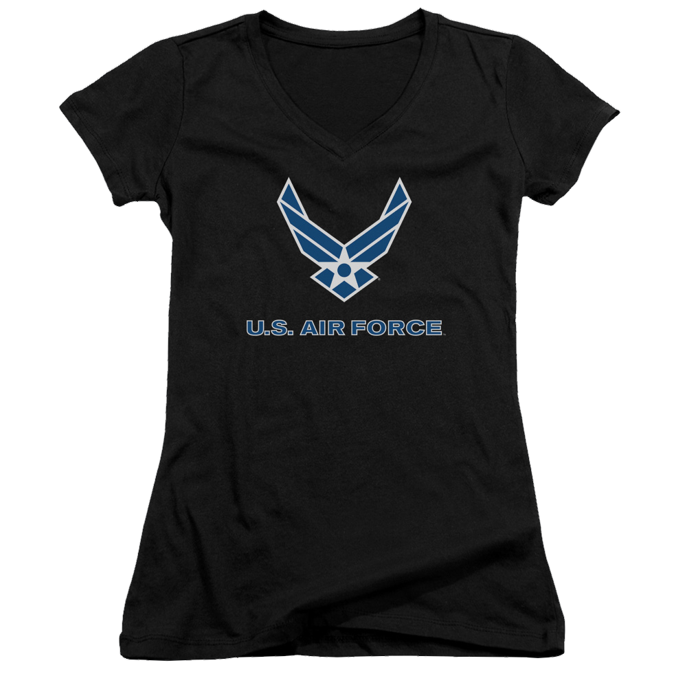 Air Force Logo - Juniors V-Neck T-Shirt Hoodie, Sweatshirt | ZylaModa.com