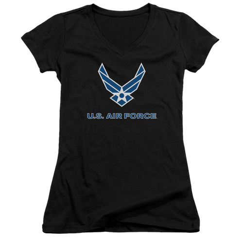 Air Force Logo - Juniors V-Neck T-Shirt Hoodie, Sweatshirt | ZylaModa.com