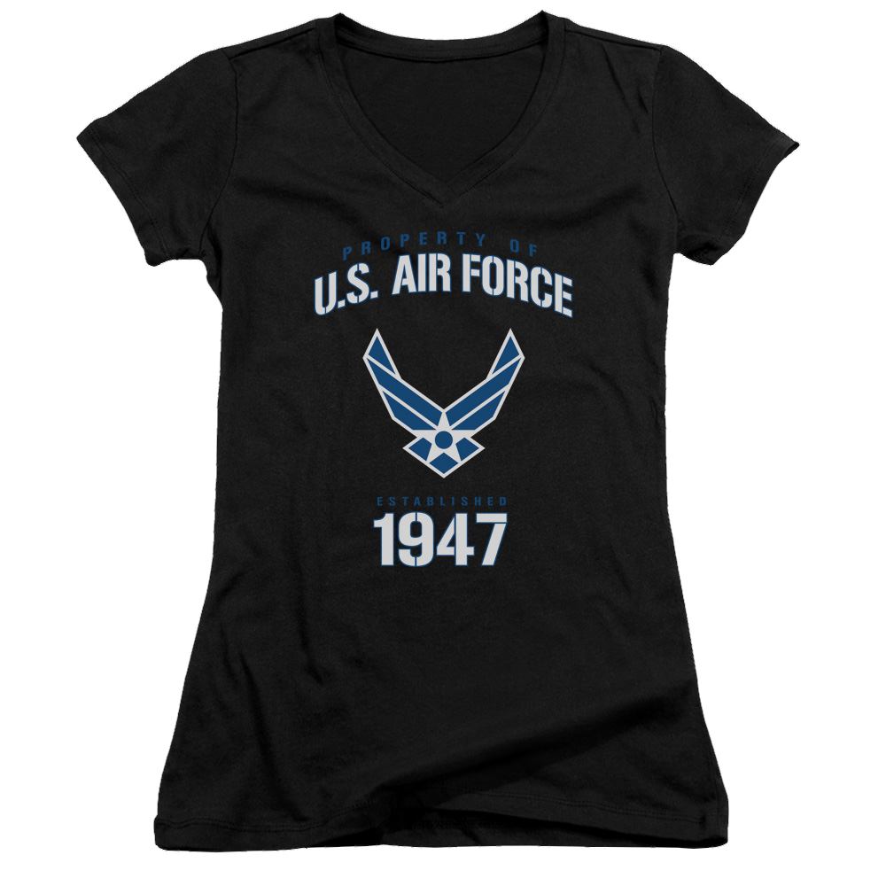 Air Force Property Of - Juniors V-Neck T-Shirt Hoodie, Sweatshirt | ZylaModa.com