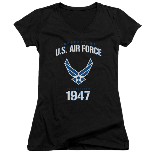 Air Force Property Of - Juniors V-Neck T-Shirt Hoodie, Sweatshirt | ZylaModa.com