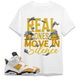 AJ 6 Yellow Ochre Unisex T-Shirt, Move In Silence Money, Shirt To Match Sneaker Hoodie, Sweatshirt | ZylaModa.com