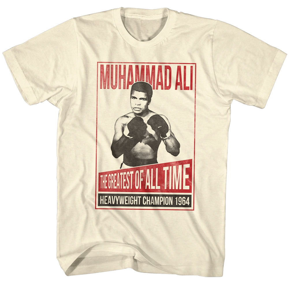Muhammad Ali Mens S/S T-Shirt - Kenreagan - Solid Natural Hoodie, Sweatshirt | ZylaModa.com