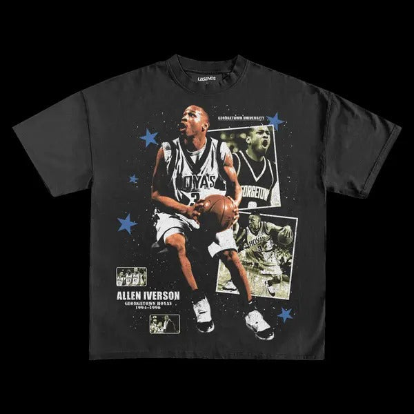 ALLEN IVERSON COLLEGE TEE Hoodie, Sweatshirt | ZylaModa.com