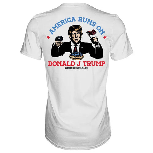 AMERICA RUN'S ON DONALD J. TRUMP MEN'S T-SHIRT, HUMOR SHIRTS, FUNNY TEE SHIRT Hoodie, Sweatshirt | ZylaModa.com