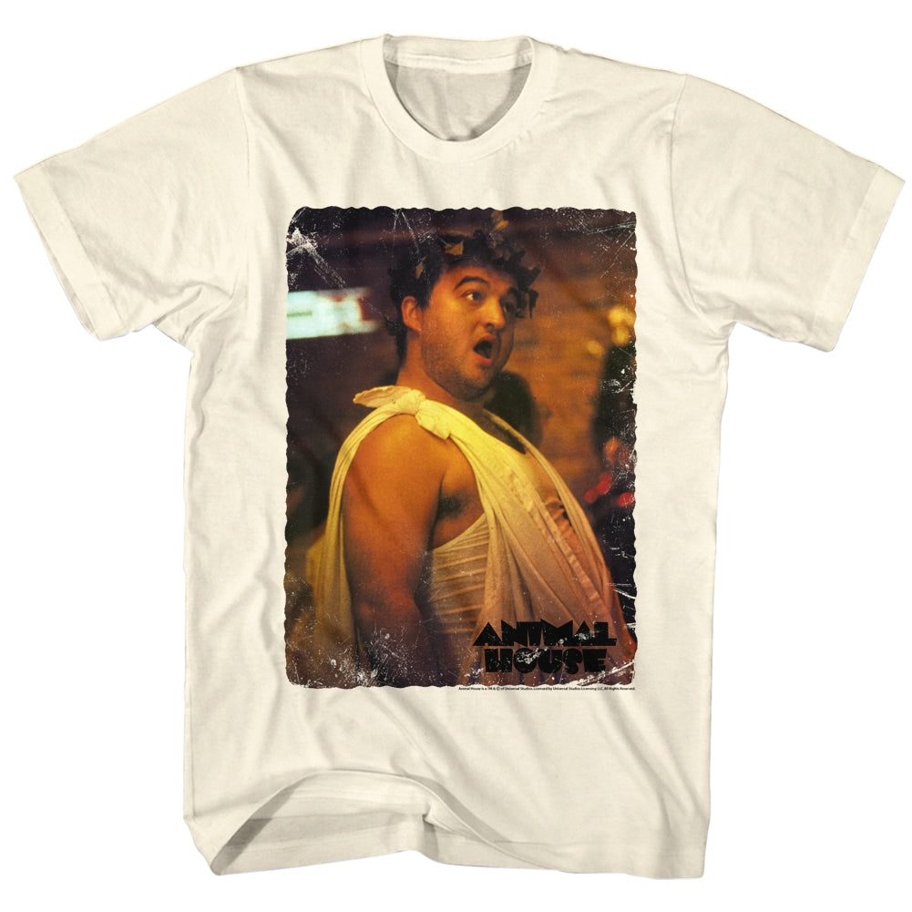 Animal House Mens S/S T-Shirt - Vintage Toga - Solid Natural Hoodie, Sweatshirt | ZylaModa.com