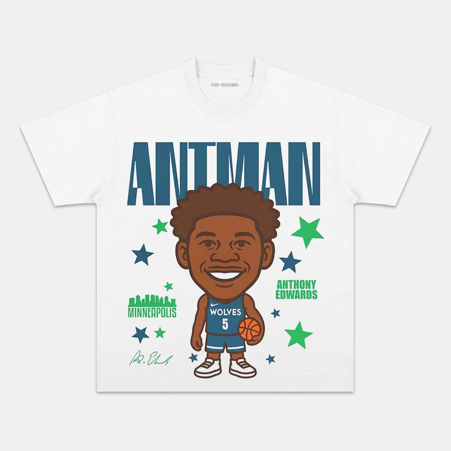 ANTHONY EDWARDS CARTOON TEE Hoodie, Sweatshirt | ZylaModa.com (Image 3)