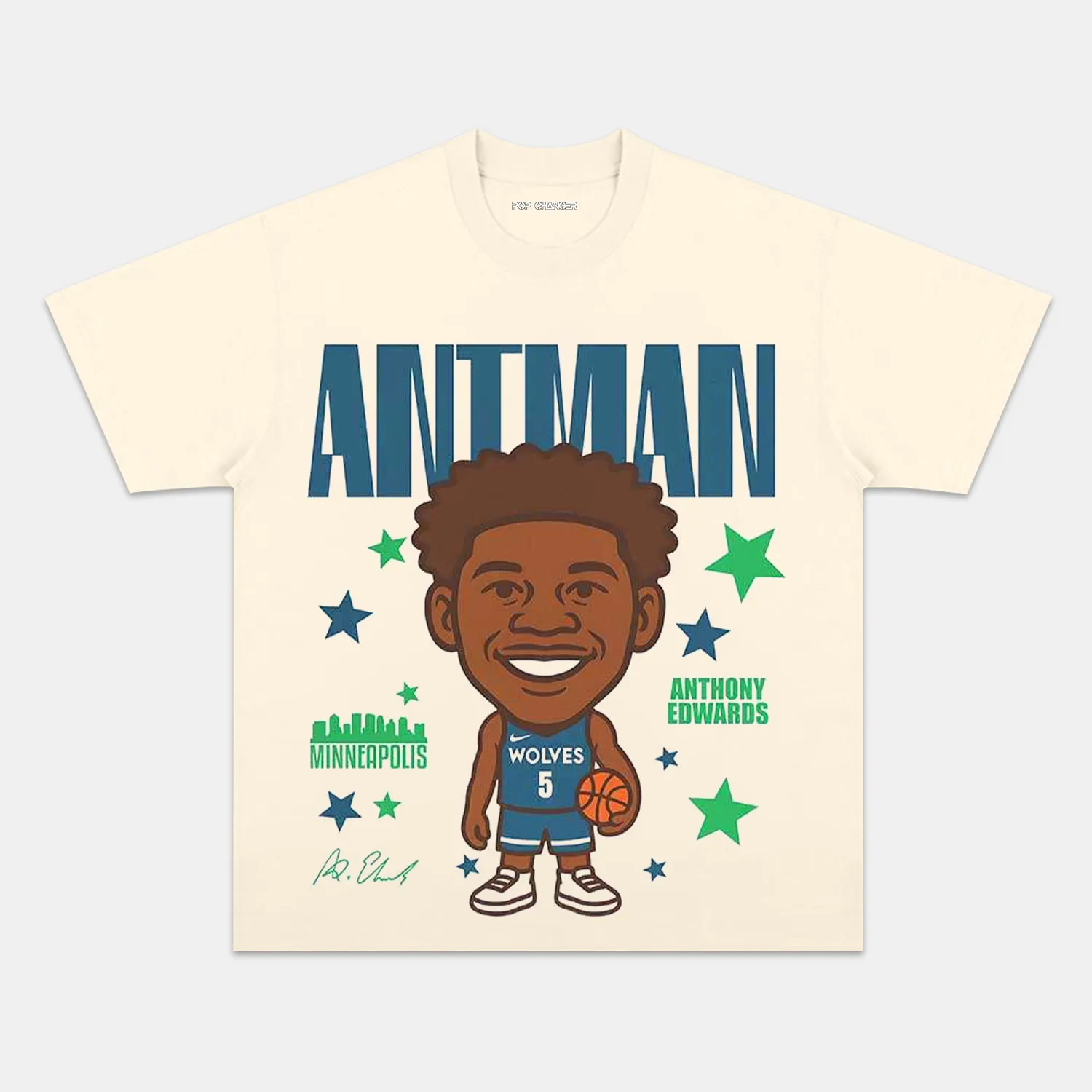 ANTHONY EDWARDS CARTOON TEE Hoodie, Sweatshirt | ZylaModa.com (Image 4)