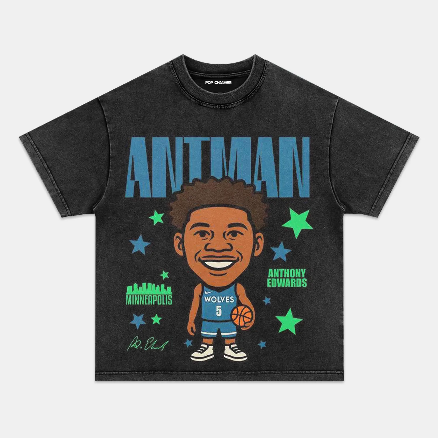 ANTHONY EDWARDS CARTOON TEE Hoodie, Sweatshirt | ZylaModa.com (Image 2)
