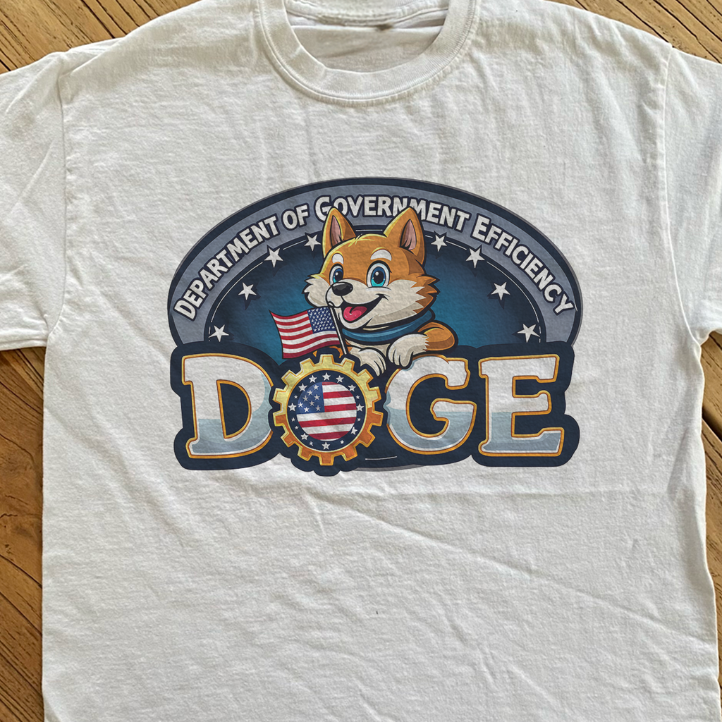 D-O-G-E HEAVYWEIGHT HEAVYWEIGHT WHITE T-SHIRT Hoodie, Sweatshirt | ZylaModa.com (Image 2)