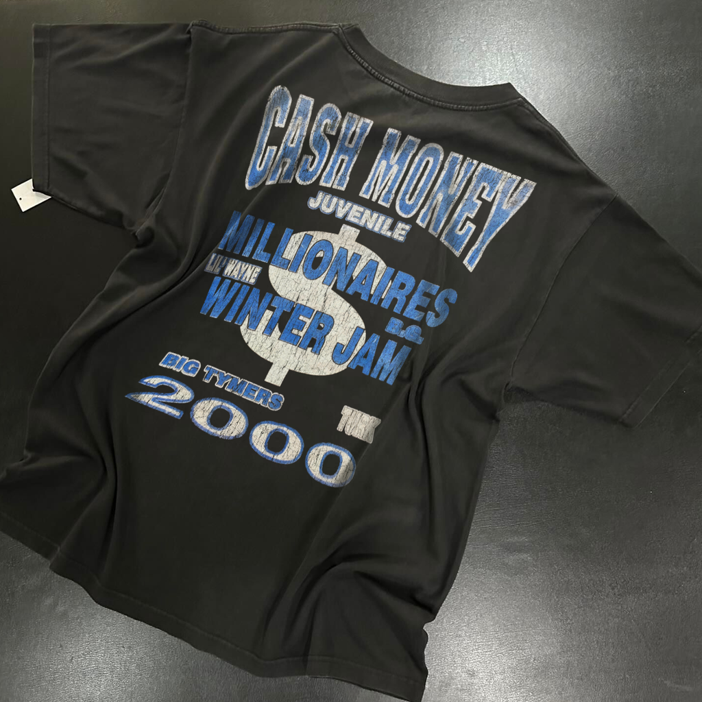'00 HOT BOYS CASH MONEY MILLIONAIRES RARE TOUR WASHED HEAVYWEIGHT T-SHIRT Hoodie, Sweatshirt | ZylaModa.com (Image 2)