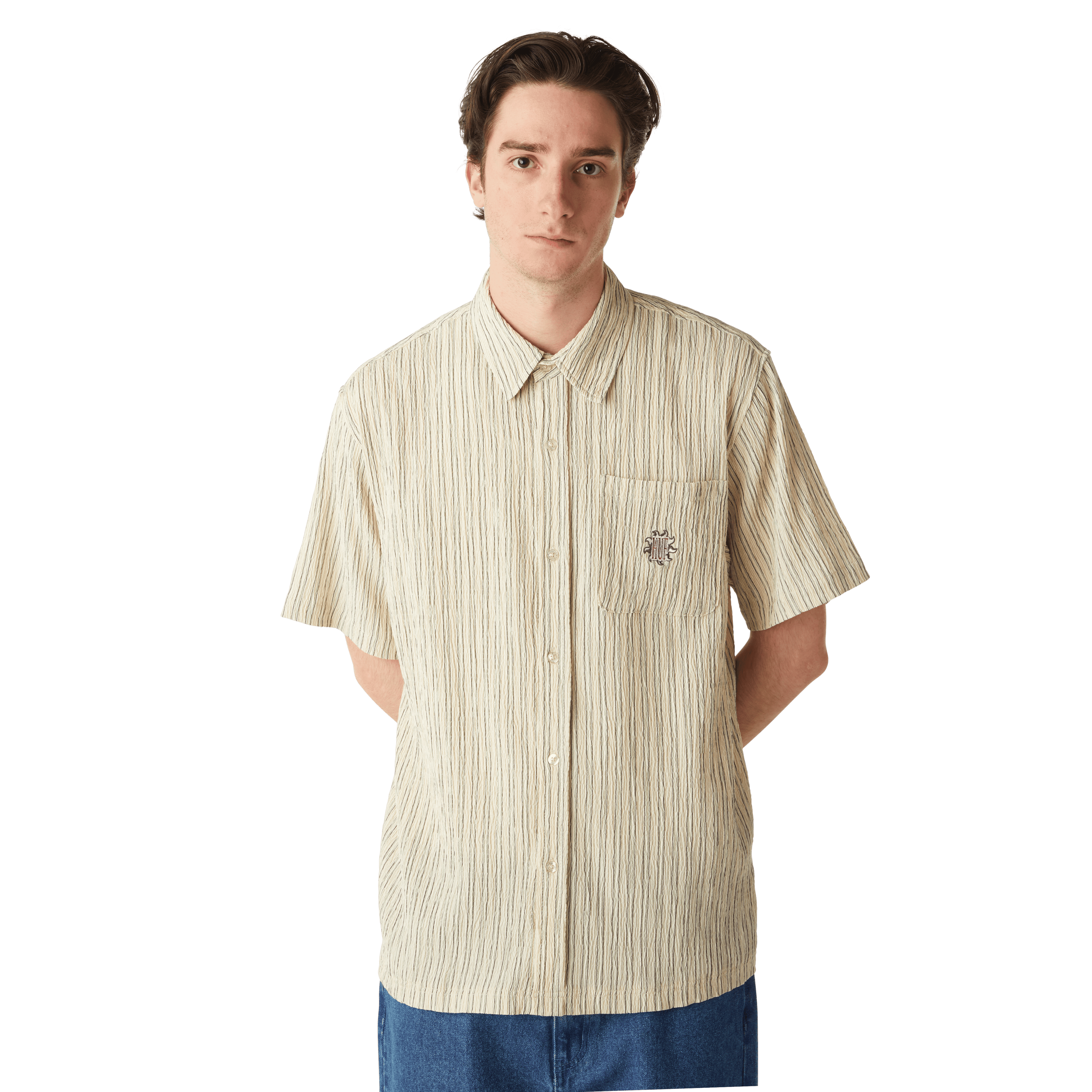 Apollo Striped Shirt Hoodie, Sweatshirt | ZylaModa.com (Image 4)