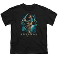 Aquaman Movie Trident Kids Youth T Shirt Black Hoodie, Sweatshirt | ZylaModa.com