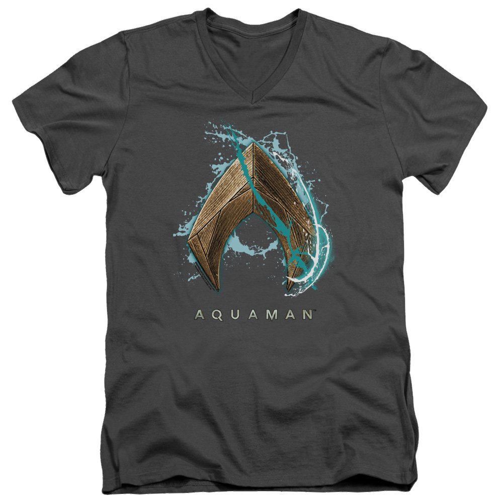 Aquaman Movie Water Shield - Men's V-Neck T-Shirt Hoodie, Sweatshirt | ZylaModa.com
