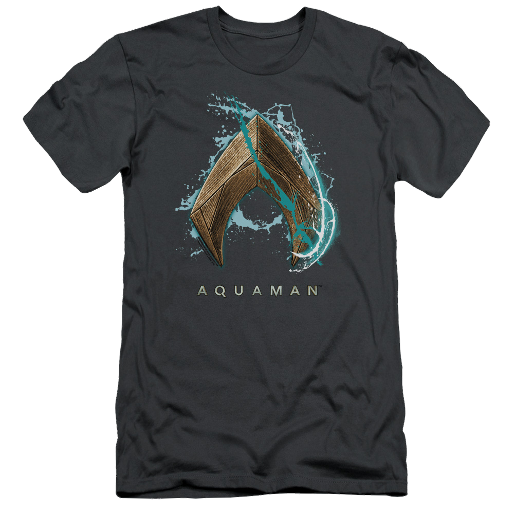 Aquaman Movie Water Shield - Men's Slim Fit T-Shirt Hoodie, Sweatshirt | ZylaModa.com