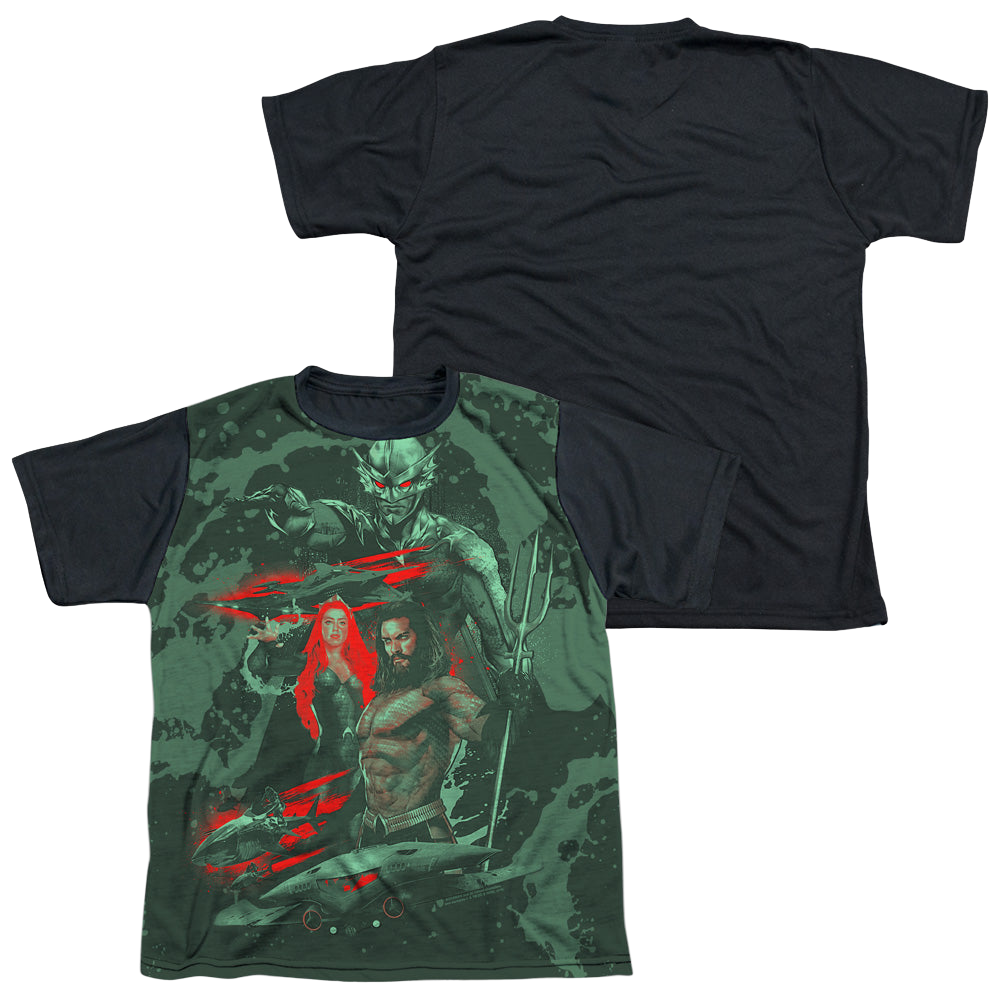 Aquaman Movie Good And Evil - Youth Black Back T-Shirt Hoodie, Sweatshirt | ZylaModa.com