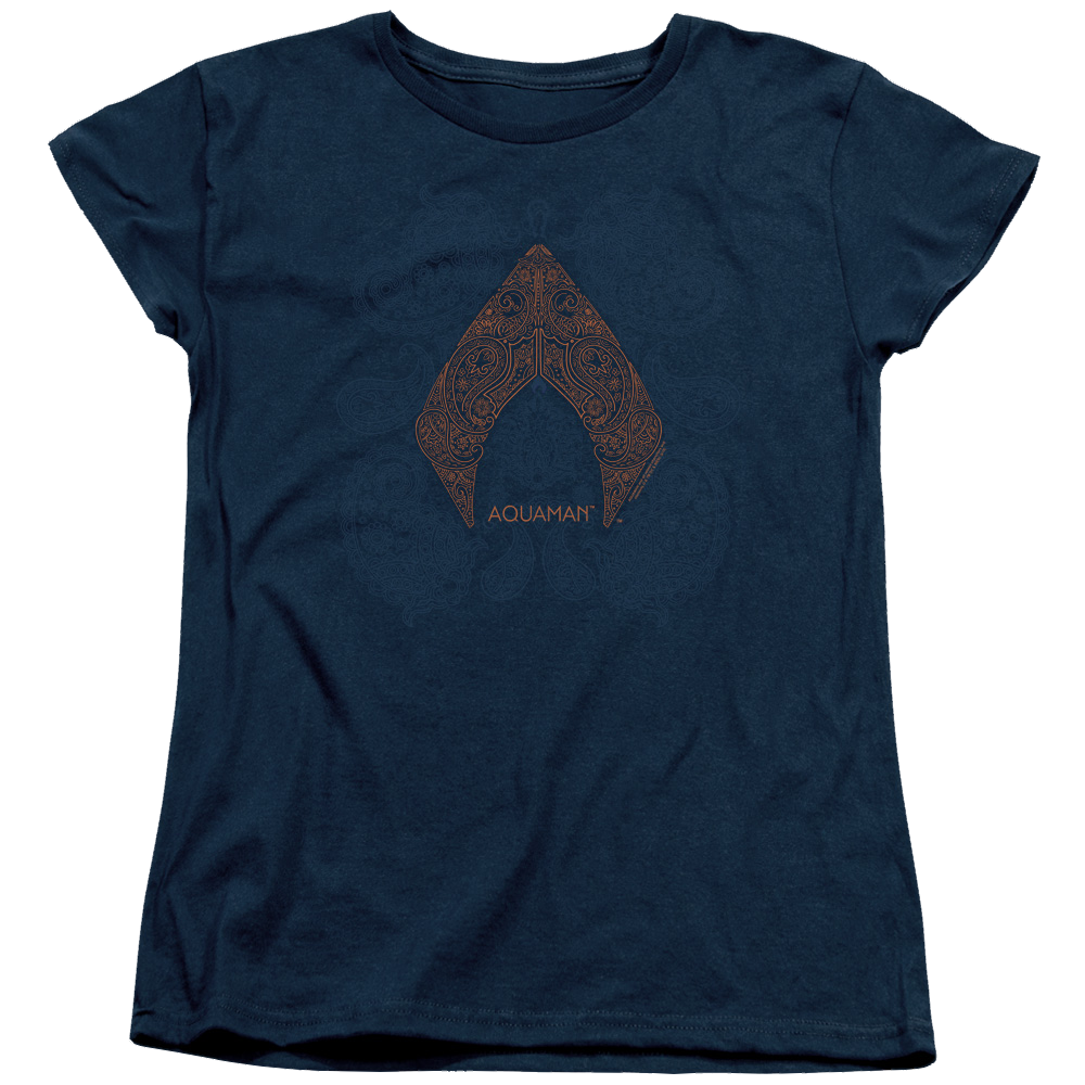 Aquaman Movie Aqua Paisley - Women's T-Shirt Hoodie, Sweatshirt | ZylaModa.com