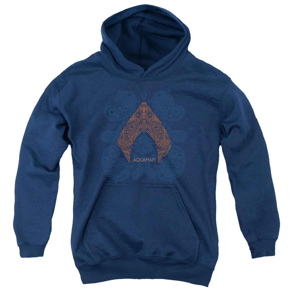 Aquaman Movie Aqua Paisley - Youth Hoodie T-Shirts, Sweatshirt | ZylaModa.com