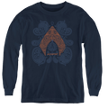 Aquaman Movie Aqua Paisley - Youth Long Sleeve T-Shirt Hoodie, Sweatshirt | ZylaModa.com