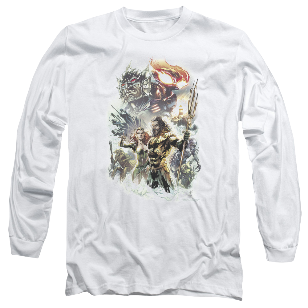 Aquaman Movie King Of Atlantis - Men's Long Sleeve T-Shirt Hoodie, Sweatshirt | ZylaModa.com