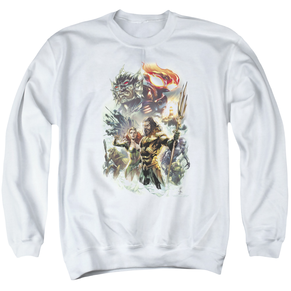 Aquaman Movie King Of Atlantis - Men's Crewneck Sweatshirt T-Shirts, Hoodie | ZylaModa.com