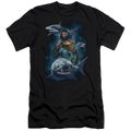 Aquaman Movie Swimming With Sharks - Men's Premium Slim Fit T-Shirt Hoodie, Sweatshirt | ZylaModa.com