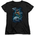 Aquaman Movie Swimming With Sharks - Women's T-Shirt Hoodie, Sweatshirt | ZylaModa.com