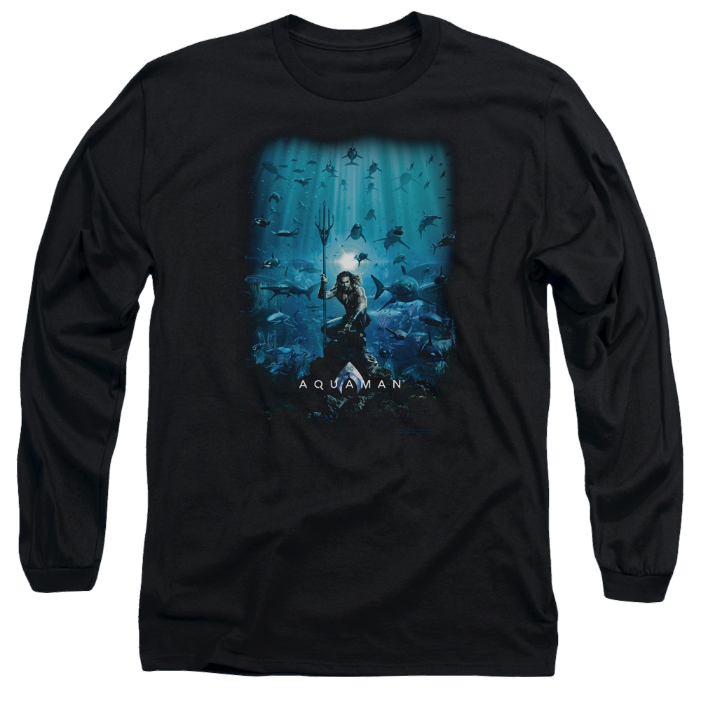 Aquaman Movie Poster - Men's Long Sleeve T-Shirt Hoodie, Sweatshirt | ZylaModa.com