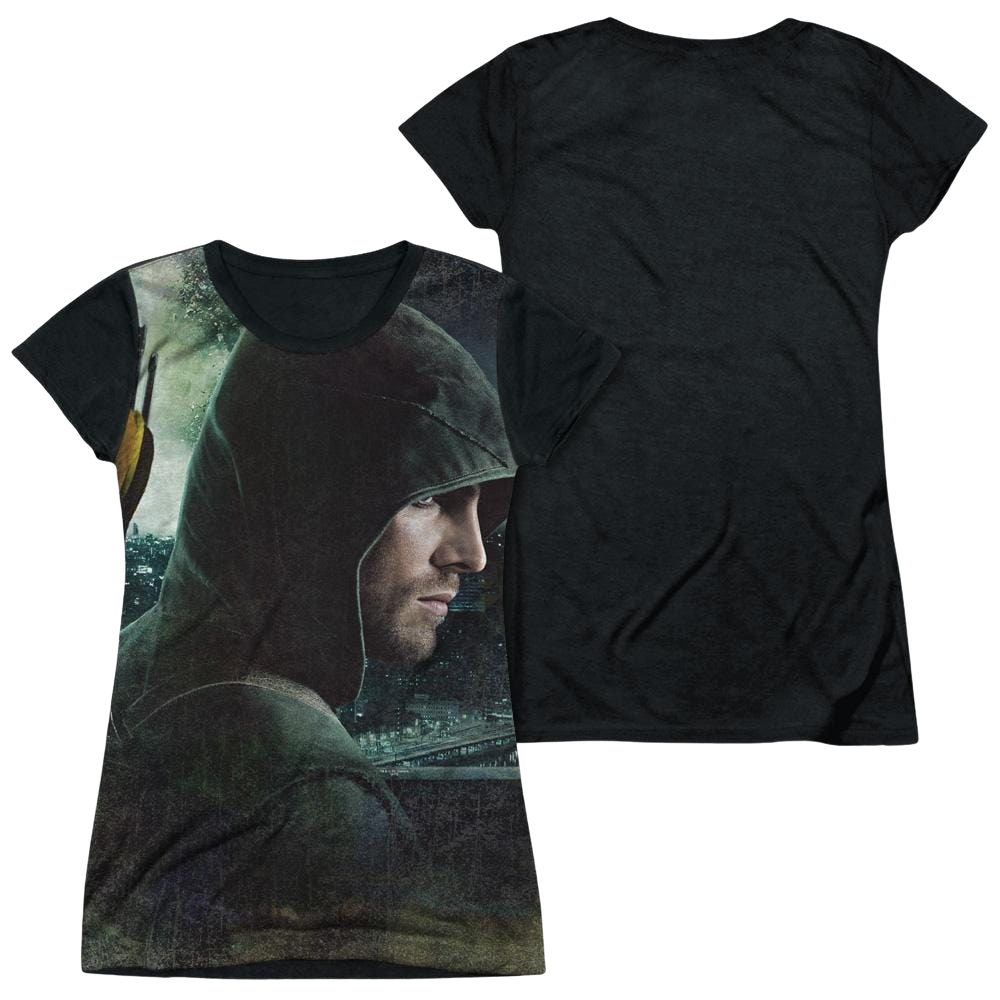 Arrow Hero - Juniors Black Back T-Shirt Hoodie, Sweatshirt | ZylaModa.com