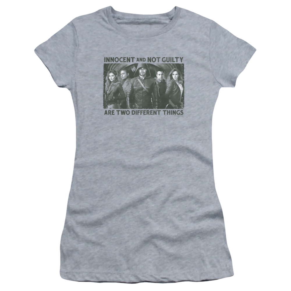 Arrow Not Guilty - Juniors T-Shirt Hoodie, Sweatshirt | ZylaModa.com