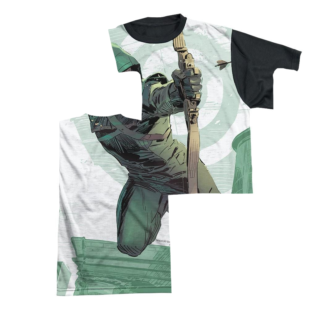 Arrow City Bullseye - Men's Black Back T-Shirt Hoodie, Sweatshirt | ZylaModa.com