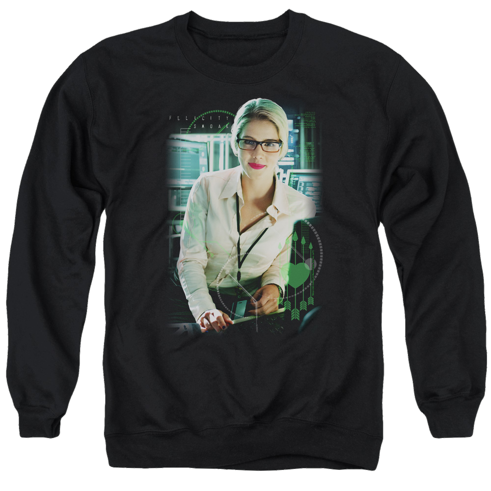 Arrow Felicity Smoak - Men's Crewneck Sweatshirt T-Shirts, Hoodie | ZylaModa.com