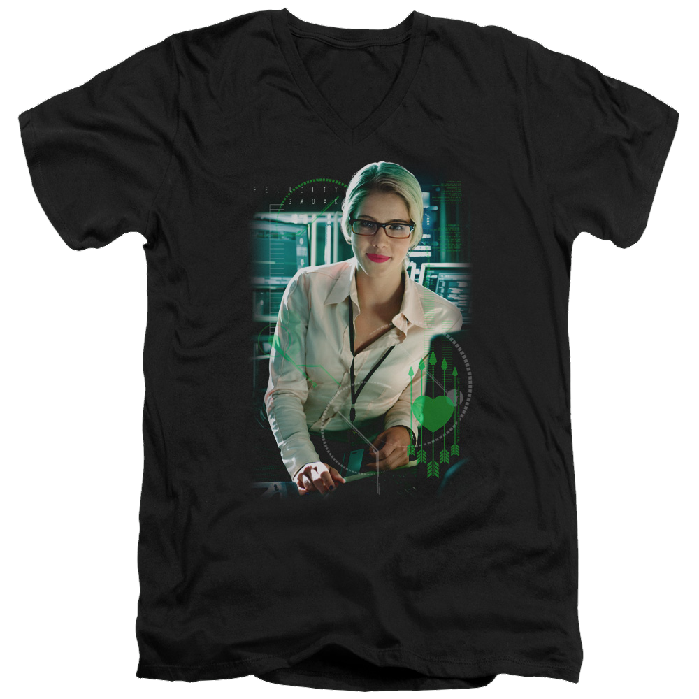 Arrow Felicity Smoak - Men's V-Neck T-Shirt Hoodie, Sweatshirt | ZylaModa.com
