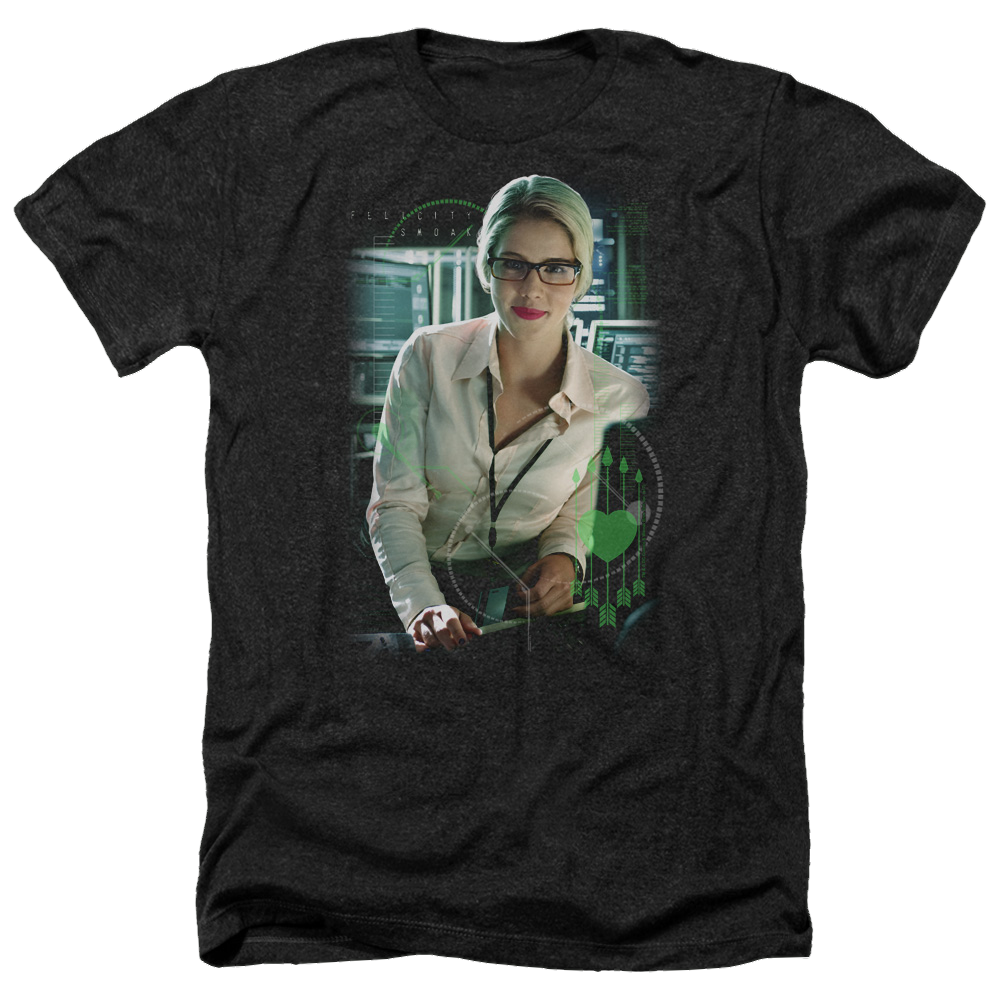 Arrow Felicity Smoak - Men's Heather T-Shirt Hoodie, Sweatshirt | ZylaModa.com