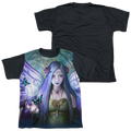 Anne Stokes Mystic Aura - Youth Black Back T-Shirt (Ages 8-12) Hoodie, Sweatshirt | ZylaModa.com