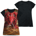 Anne Stokes Dragons Lair - Juniors Black Back T-Shirt Hoodie, Sweatshirt | ZylaModa.com